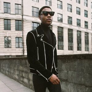 Black Velvet Biker Jacket